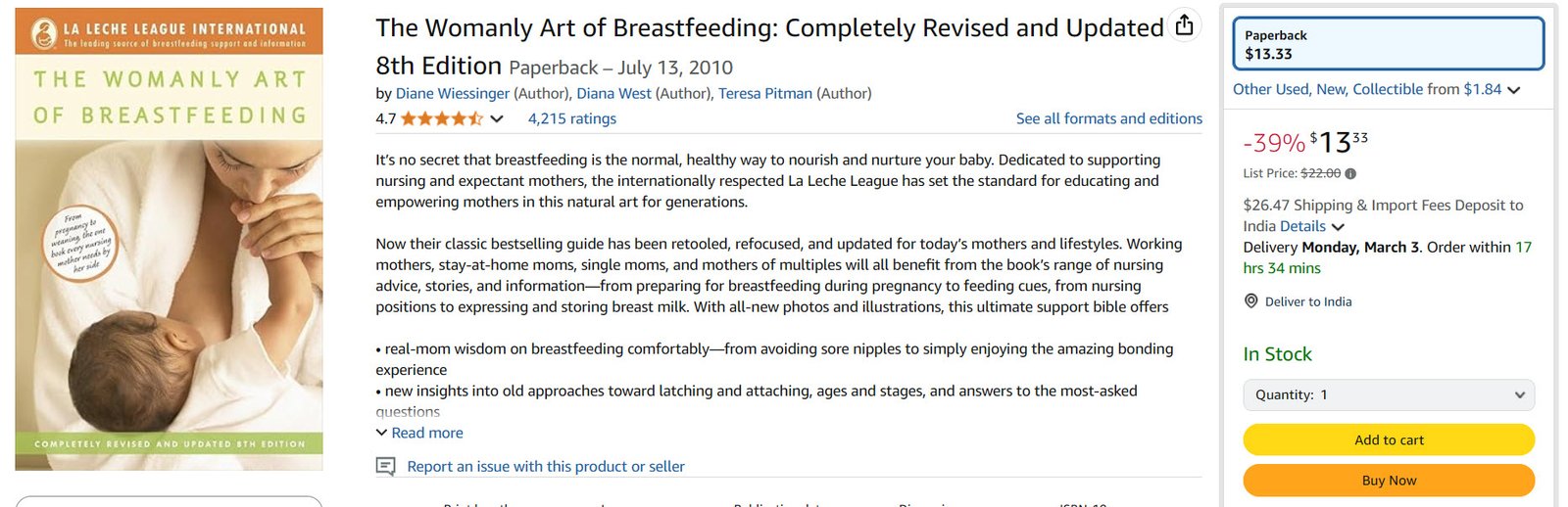 The Womanly Art of Breastfeeding